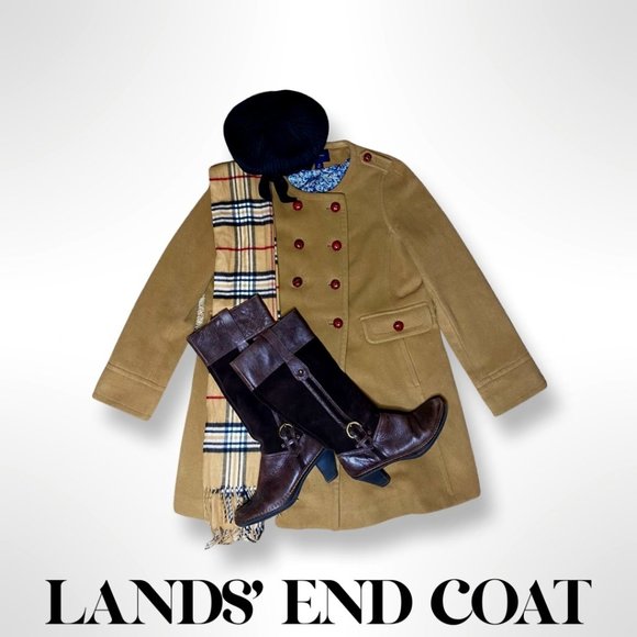 Lands' End Jackets & Blazers - LANDS' END PEACOAT SIZE 14!